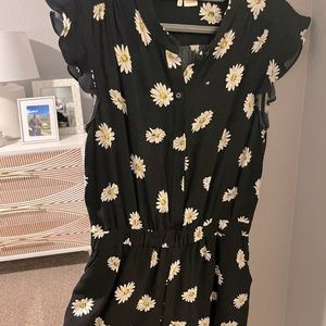 super cute conservative fit, not too short. Worn with wedges it’s adorable